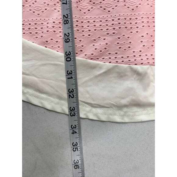 Rosegal Women's Pink & White Sleeveless Top - Picture 5 of 5